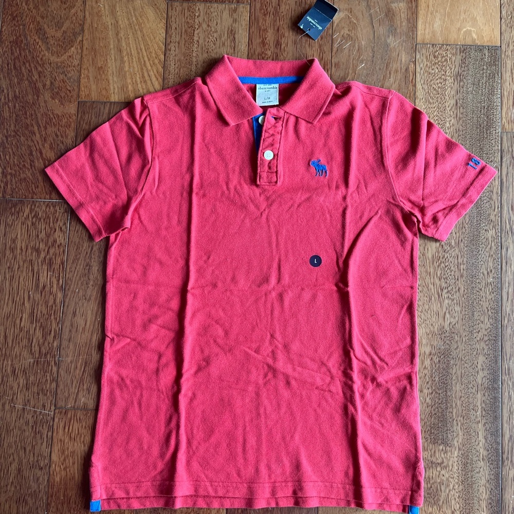 Abercrombie Kids Red Polo Shirt